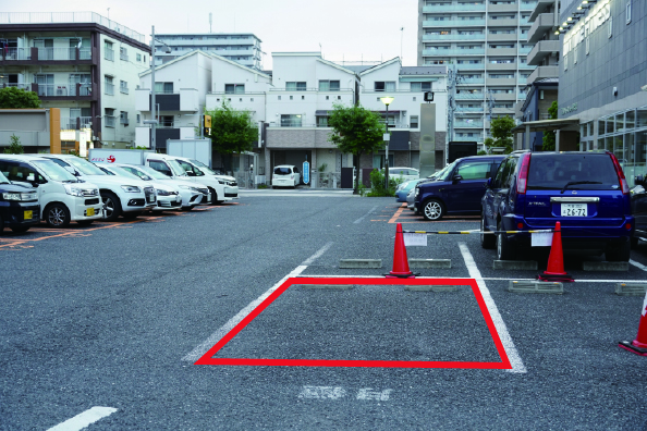 noixは、埼玉県さいたま市北区にある多目的複合施設「ウェルネスキューブ大宮の駐車場